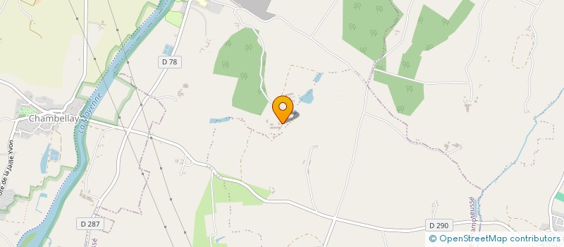 localisation de l'entreprise MADAME GENEVIEVE GAUTIER  THORIGNE D'ANJOU