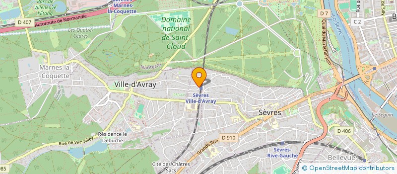 localisation de l'entreprise MADAME GENEVIEVE GAUTIER à SEVRES