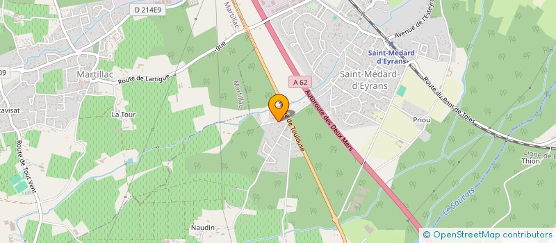 localisation de l'entreprise MADAME GENEVIEVE GAVELLE  SAINT-MEDARD-D'EYRANS