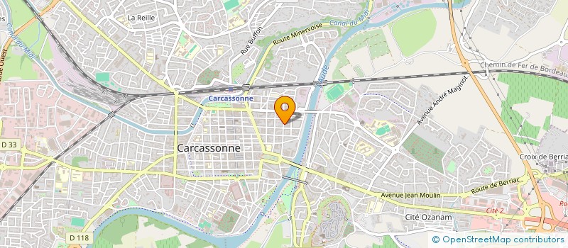 localisation de l'entreprise MADAME GENEVIEVE GAYRAUD à CARCASSONNE