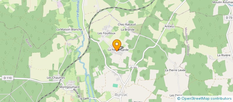 localisation de l'entreprise MADAME GENEVIEVE GEMOT à BUNZAC