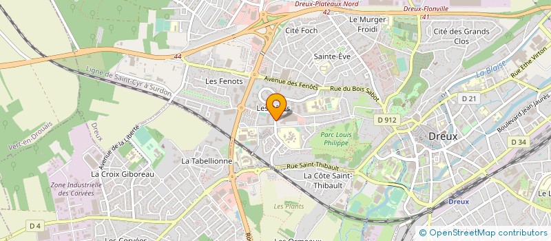 localisation de l'entreprise MADAME GENEVIEVE GEORGET à DREUX