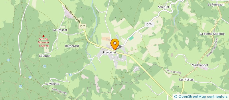 localisation de l'entreprise MADAME GENEVIEVE GERMAIN  SAINT-JEURES