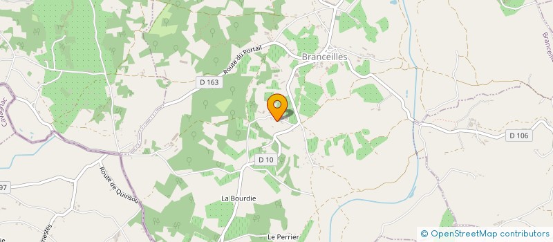 localisation de l'entreprise MADAME GENEVIEVE GERMANE  BRANCEILLES