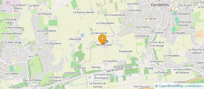 localisation de l'entreprise MADAME GENEVIEVE GIBEK  FONDETTES