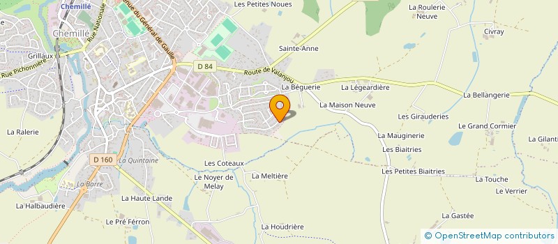 localisation de l'entreprise MADAME GENEVIEVE GIRON  CHEMILLE-EN-ANJOU