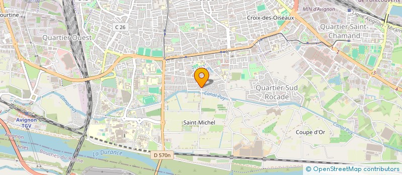 localisation de l'entreprise MADAME GENEVIEVE GLEIZE  AVIGNON