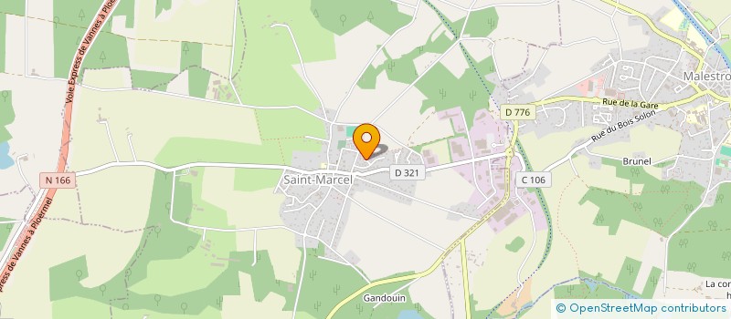 localisation de l'entreprise MADAME GENEVIEVE GLOAGUEN à RUFFIAC