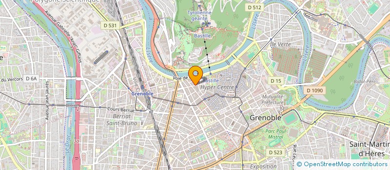 localisation de l'entreprise MADAME GENEVIEVE GOLLION  GRENOBLE