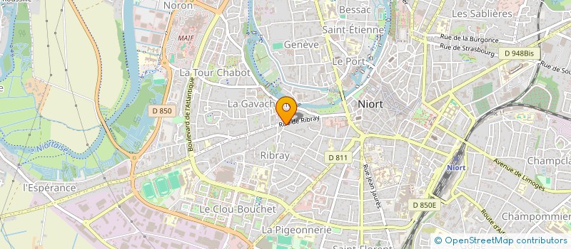 localisation de l'entreprise MADAME GENEVIEVE GOUBAND à NIORT
