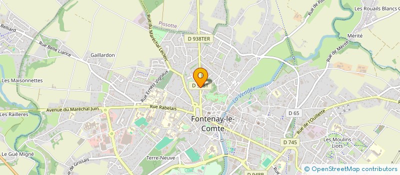 localisation de l'entreprise MADAME GENEVIEVE GOUDE  FONTENAY-LE-COMTE