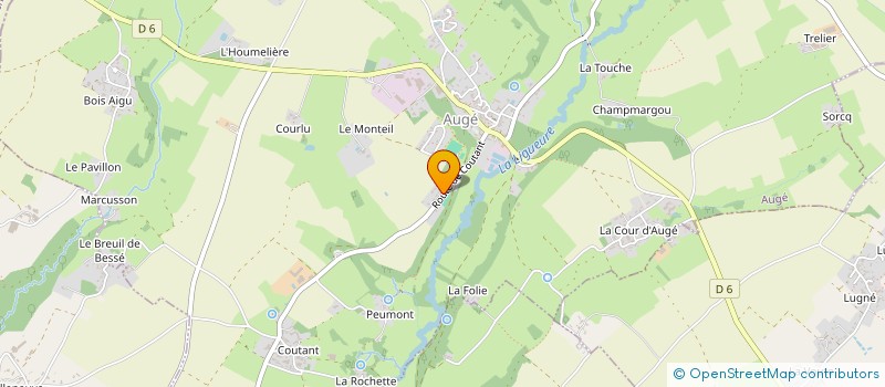 localisation de l'entreprise MADAME GENEVIEVE GOUDEAU  AUGE