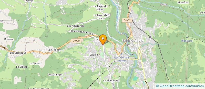 localisation de l'entreprise MADAME GENEVIEVE GOUJET à SAINT-GERVAIS-LES-BAINS