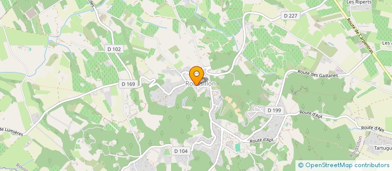 localisation de l'entreprise MADAME GENEVIEVE GUERINONI  ROUSSILLON