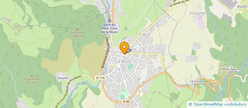 localisation de l'entreprise MADAME GENEVIEVE GUIGNIER  LA MURE