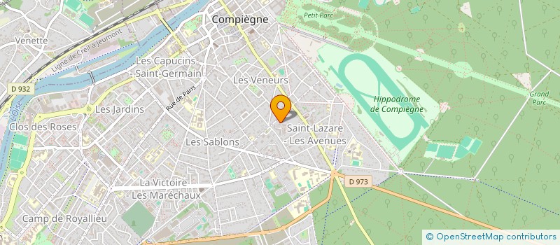 localisation de l'entreprise MADAME GENEVIEVE GUILVERT à COMPIEGNE