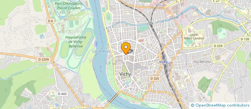localisation de l'entreprise MADAME GENEVIEVE GUINATIER à VICHY