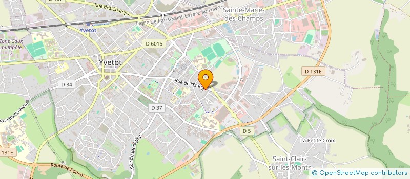 localisation de l'entreprise MADAME GENEVIEVE HANQUINQUANT  YVETOT