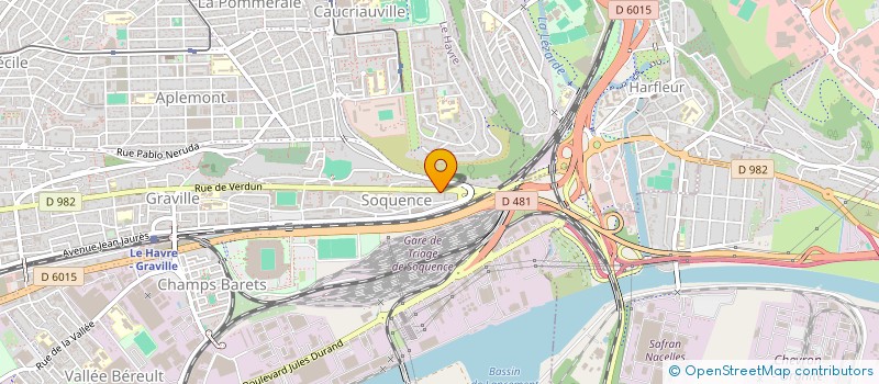 localisation de l'entreprise MADAME GENEVIEVE HEBERT  LE HAVRE