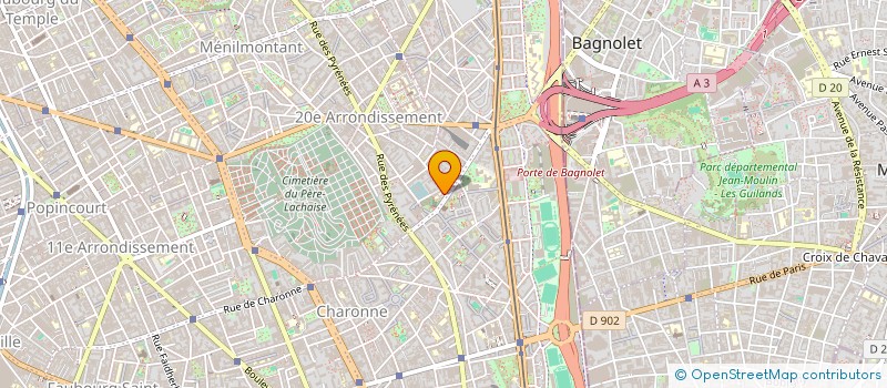 localisation de l'entreprise MADAME GENEVIEVE HEGRON  PARIS