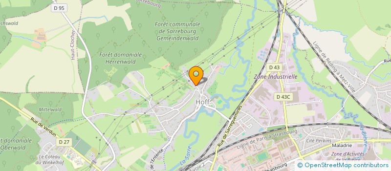 localisation de l'entreprise MADAME GENEVIEVE HERZOG  SARRALTROFF