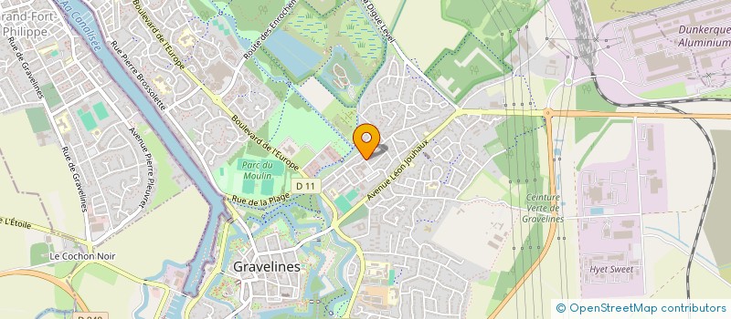 localisation de l'entreprise MADAME GENEVIEVE HIDDEN à GRAVELINES