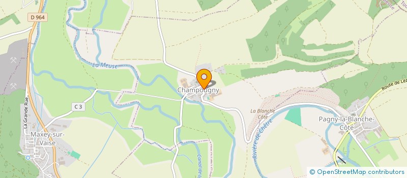 localisation de l'entreprise MADAME GENEVIEVE HOMAND à CHAMPOUGNY