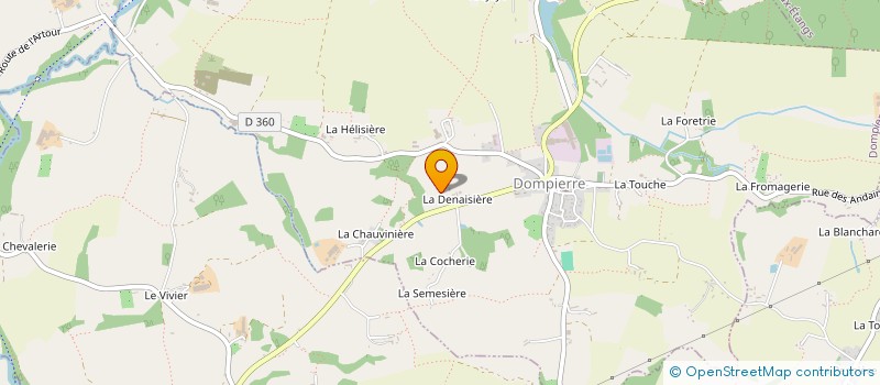 localisation de l'entreprise MADAME GENEVIEVE HOMO à DOMPIERRE