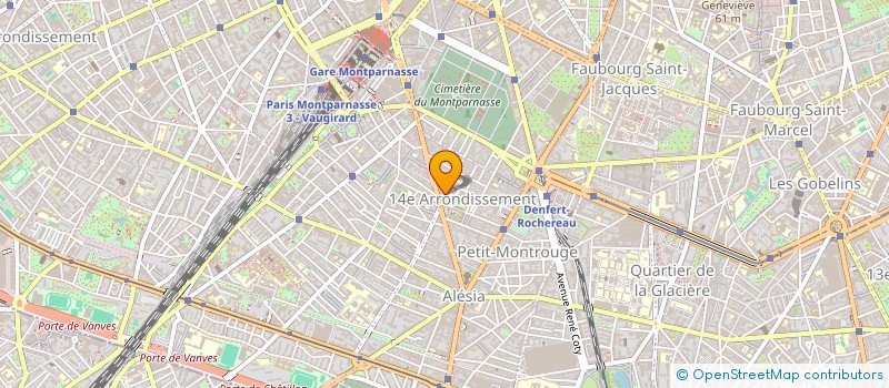 localisation de l'entreprise MADAME GENEVIEVE HOMO  PARIS