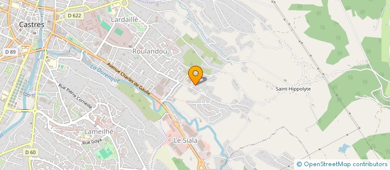 localisation de l'entreprise MADAME GENEVIEVE HOMPS  CASTRES