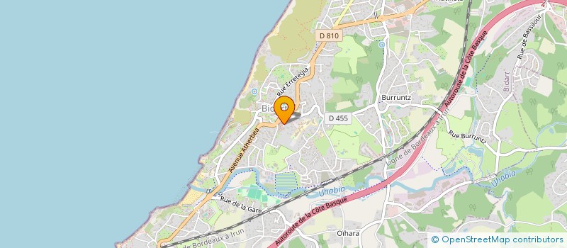 localisation de l'entreprise MADAME GENEVIEVE ITHURBIDE à BIDART