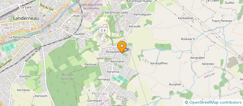 localisation de l'entreprise MADAME GENEVIEVE JAFFREDOU  PENCRAN