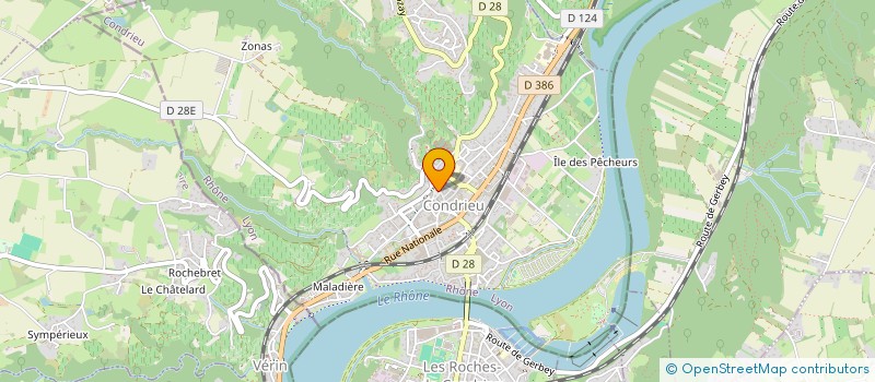 localisation de l'entreprise MADAME GENEVIEVE JASMIN  CONDRIEU