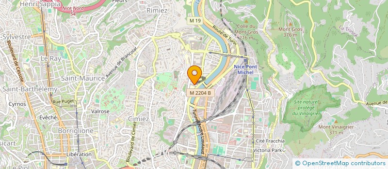localisation de l'entreprise MADAME GENEVIEVE JAUFFRET à NICE