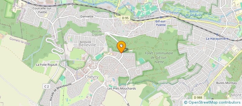 localisation de l'entreprise MADAME GENEVIEVE JORDAN  GIF-SUR-YVETTE