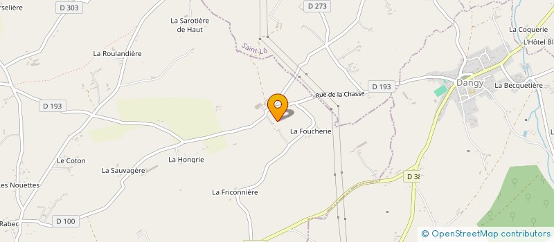 localisation de l'entreprise MADAME GENEVIEVE JORET à NOTRE-DAME-DE-CENILLY