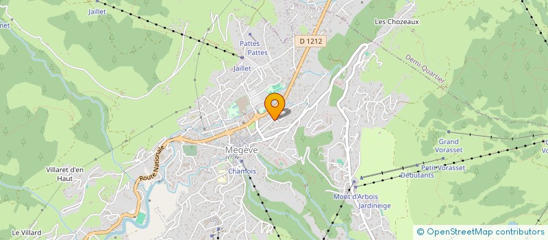 localisation de l'entreprise MADAME GENEVIEVE JOUBERT  MEGEVE