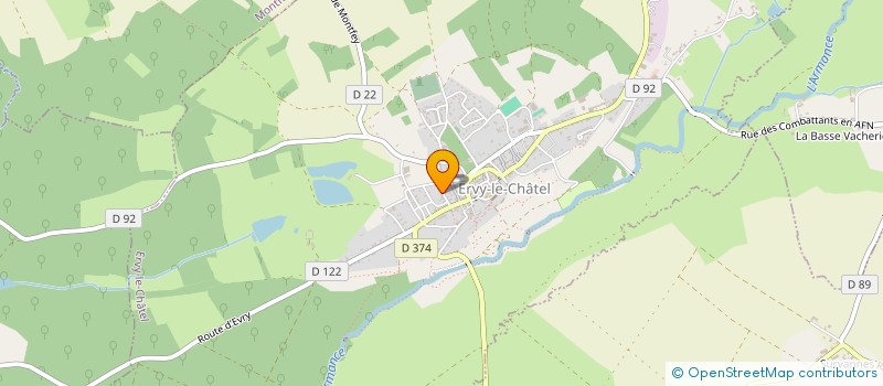 localisation de l'entreprise MADAME GENEVIEVE JOUDRAIN  ERVY-LE-CHATEL