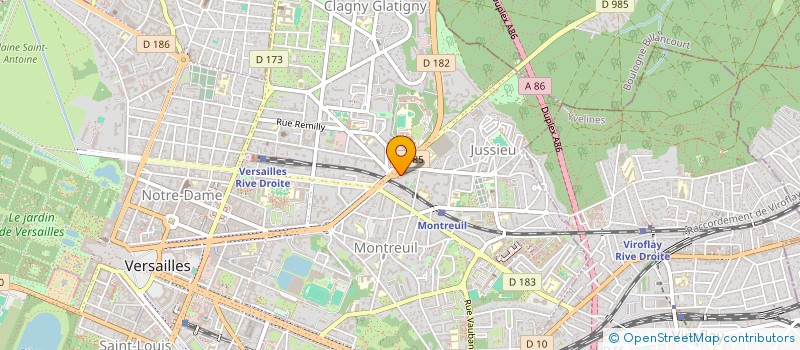 localisation de l'entreprise MADAME GENEVIEVE JOUSLIN DE NORAY à VERSAILLES