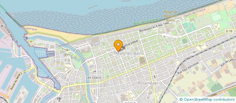 localisation de l'entreprise MADAME GENEVIEVE JOVENET  DUNKERQUE