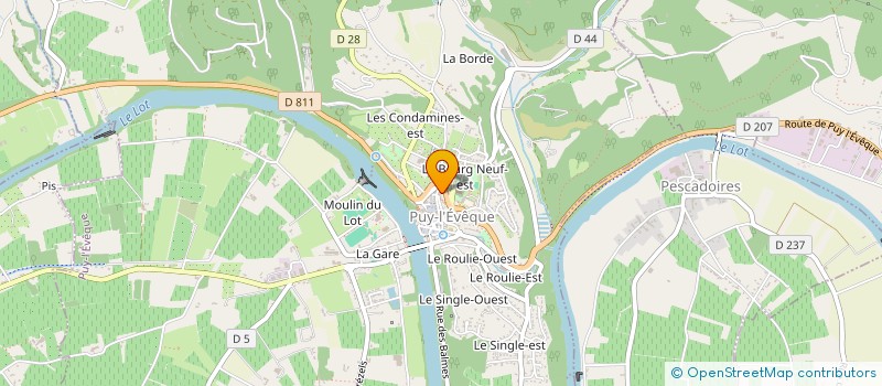 localisation de l'entreprise MADAME GENEVIEVE KERBOUL  PUY-L'EVEQUE