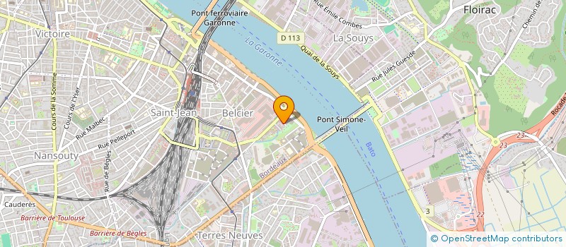 localisation de l'entreprise MADAME GENEVIEVE LA GAITE  BORDEAUX