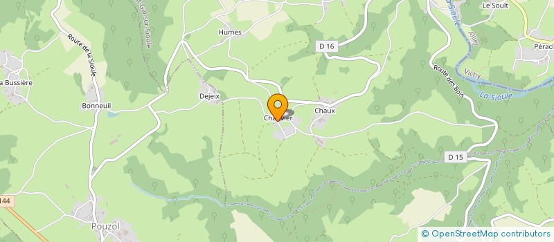 localisation de l'entreprise MADAME GENEVIEVE LABONNE  SAINT-GAL-SUR-SIOULE