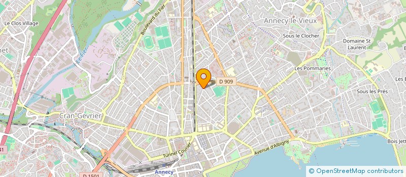 localisation de l'entreprise MADAME GENEVIEVE LABORDE à ANNECY