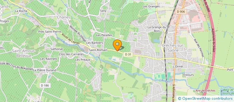 localisation de l'entreprise MADAME GENEVIEVE LACHAIZE  CRECHES-SUR-SAONE