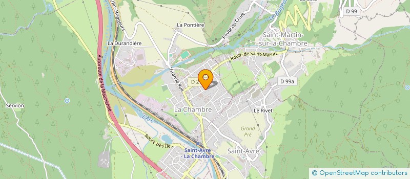 localisation de l'entreprise MADAME GENEVIEVE LACROIX  LA CHAMBRE