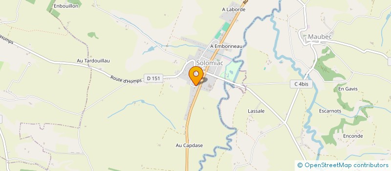 localisation de l'entreprise MADAME GENEVIEVE LAFFONT à AVENSAC