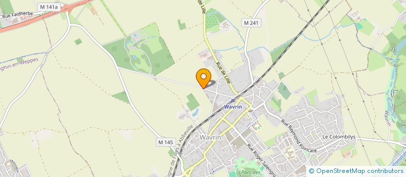 localisation de l'entreprise MADAME GENEVIEVE LALLEMANT  WAVRIN