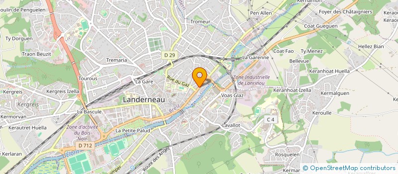 localisation de l'entreprise MADAME GENEVIEVE LAMANDE à LANDERNEAU