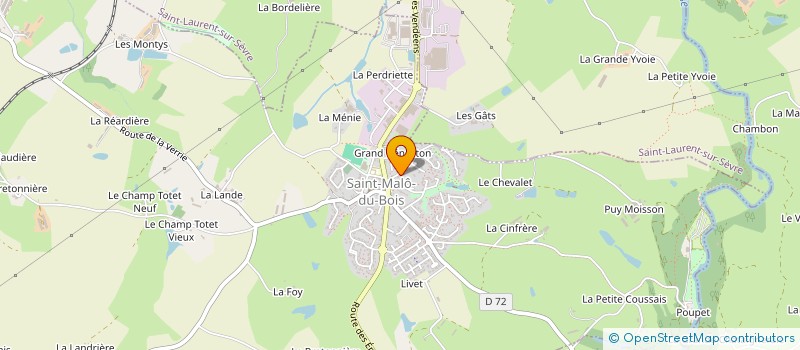 localisation de l'entreprise MADAME GENEVIEVE LANDREAU à SAINT-MALO-DU-BOIS